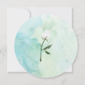 Coastal Cotton mit moderner Typografie Einladung (Rückseite)