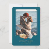 Coastal Couple Foto Speichern Sie die Datumskarten Save The Date (Vorderseite)