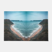 Coastal Cove Beach Landscape Rug Fußmatte (Vorderseite)
