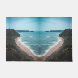 Coastal Cove Beach Landscape Rug Fußmatte