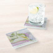 Coastal Cove Ocean Beach House Coaster Glasuntersetzer (Schrägansicht)