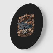 Coastal Cowboy: Last Rodeo Joint Farewell Große Wanduhr (Winkel)