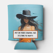 Coastal Cowgirl ästhetische 30. Geburtstag Party Dosenkühler (Rückseite)