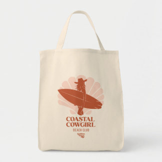 Coastal Cowgirl Beach Club T-Shirt Retro Surfer Gi Tragetasche