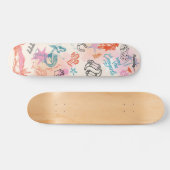 Coastal Cowgirl College Dorm Room Wall Art Skateboard (Horizontal)