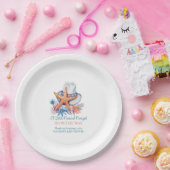 Coastal Cowgirl Hat and Seashells Paper Dinner N Pappteller (Party)