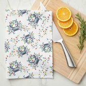 Coastal Crab Christmas Lights Geschirrtuch