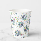 Coastal Crab Christmas Lights Pappbecher (Vorderseite)