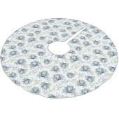 Coastal Crab Christmas Lights Polyester Weihnachtsbaumdecke (Schrägansicht)