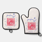 Coastal Crab Cloth Placemat Ofenhandschuh & Topflappen-Set (Vorderseite)