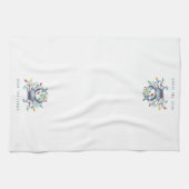 Coastal Crab “Deck the Claws” Holiday Geschirrtuch (Horizontal)