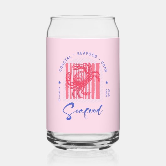 Coastal Crab Pink Dosenglas (Vorderseite)
