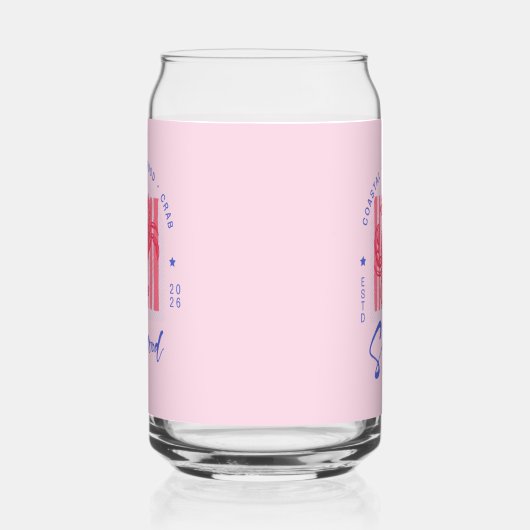 Coastal Crab Pink Dosenglas (Links)