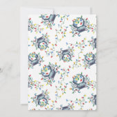 Coastal “Deck the Claws” Blue Crab Christmas Party Einladung (Rückseite)