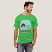 Coastal Decor Inspired Retro Bauhaus Botanicals 3 T-Shirt (Vorne ganz)