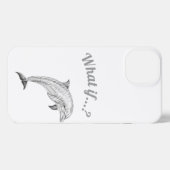 Coastal Dolphin Sketch Phone Case iPhone Hülle (Rückseite (Horizontal))