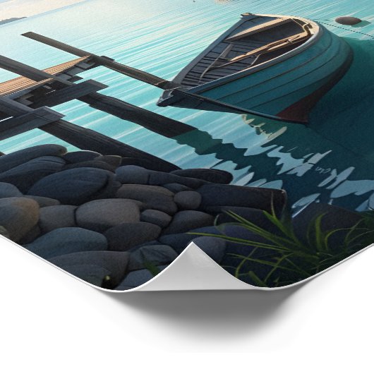 Coastal dreaming poster (Ecke)