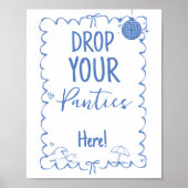 Coastal Drop Your Panties Bachelorette Spielzeiche Poster (Vorne)