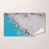 Coastal Elegance Grey Turquoise Towel Set (Handtuch)
