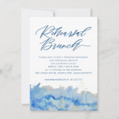 Coastal Elegance Wedding Probe Brunch Einladung (Vorderseite)