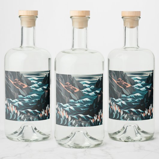 Coastal Energy Alkoholflaschenetikett (Flaschen)