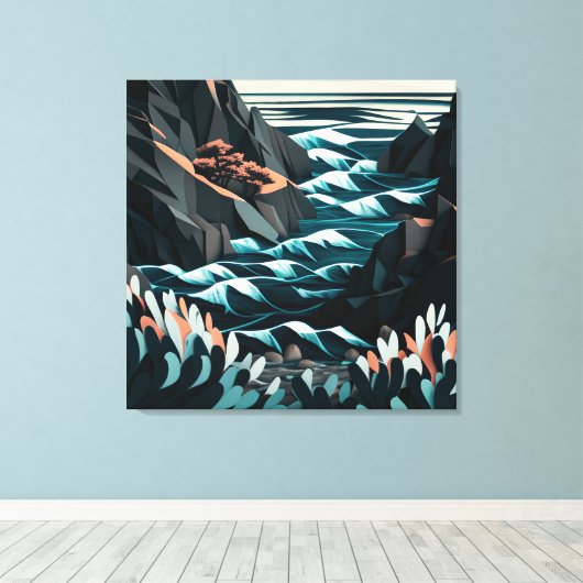 Coastal Energy Leinwanddruck (Insitu (Holzboden))