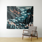 Coastal Energy Wandteppich (Beispiel (Horizontal))