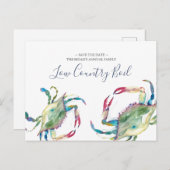 Coastal Family Reunion Save The Date Einladungspostkarte (Vorne/Hinten)