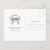 Coastal Family Reunion Save The Date Einladungspostkarte (Rückseite)