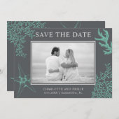 Coastal-Foto Hochzeit Speichern Sie die Datumskart Save The Date (Vorne/Hinten)