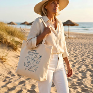 Coastal Grandmother Club Strand Junggesellinnenabs Jumbo Stoffbeutel