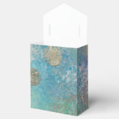 Coastal Grunge | Gold in blau und grün Geschenkschachtel (Geöffnet)