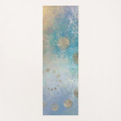 Coastal Grunge | Gold in blau und grün Yogamatte (Vorderseite)