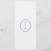 Coastal Hand Drawn Cocktail Seashell Wedding Menükarte (Rückseite)