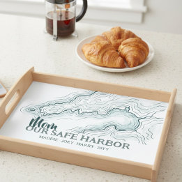 Coastal Heritage Mom Safe Harbor Topographic Map  Serviertablett