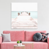 Coastal Holz Pier Canvas Print Leinwanddruck (Insitu (Wohnzimmer))
