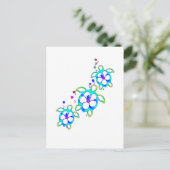 Coastal Honu Hawaiian Turtles Postkarte (Stehend Vorderseite)