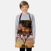 "Coastal Hops: Kangaroos an der Küste des Öls" Schürze (Getragen)