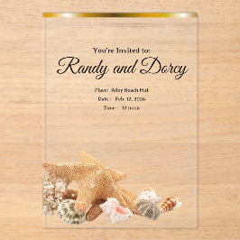 Coastal invitation Sinage Acryleinladungen