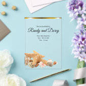 Coastal invitation Sinage Acryleinladungen (In Situ (Hochzeit))