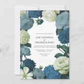 Coastal Juniper, Tidal Foam & Deep Reef Blue  Einladung (Vorderseite)