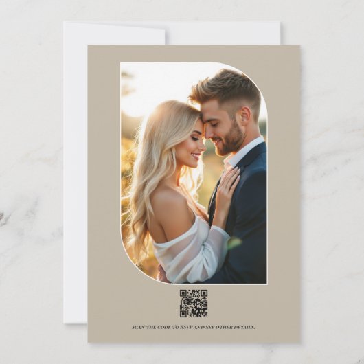 Coastal Juniper, Tidal Foam & Deep Reef Blue Einladung (Rückseite)