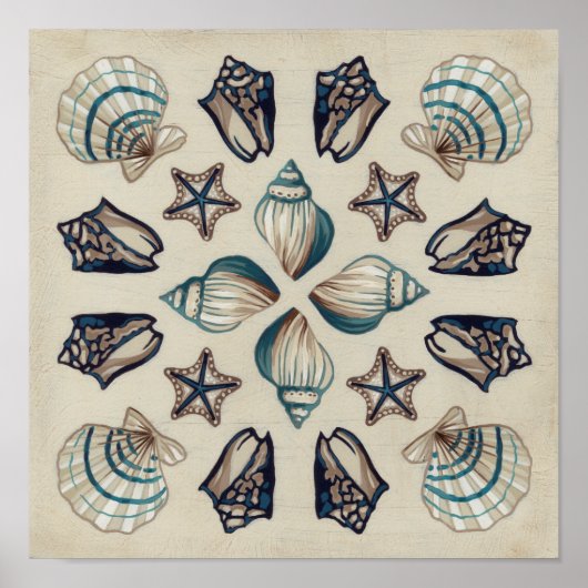 Coastal Kaleidoscope I Poster (Vorne)