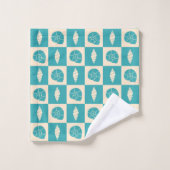 Coastal Karo Pattern Handtuch Set (Waschlappen)