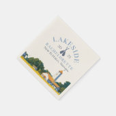 Coastal Lake Junggesellinnen-Abschied Serviette (Ecke)