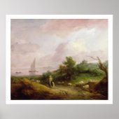 Coastal Landscape with a Shepherd and his Flock Poster (Vorne)