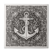 Coastal Life Series Anchor B & W D1208 Fliese (Vorderseite)