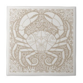 Coastal Life Series Crab Blue D1208 Fliese (Vorderseite)