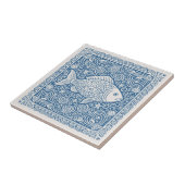 Coastal Life Series Fisch Blau D1208 Fliese (Seite)
