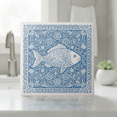 Coastal Life Series Fish Blue D1208 Fliese